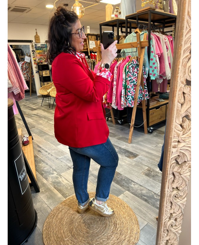 BLAZER GUYONNE PULPEUSE - ROUGE