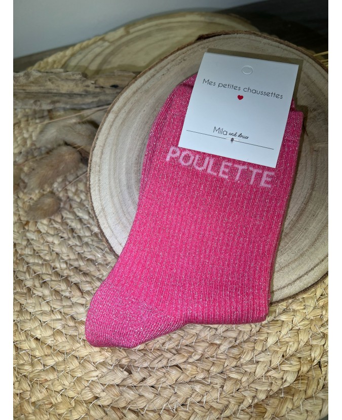 CHAUSSETTES POULETTE - FUSHIA