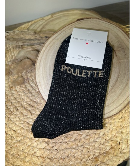 CHAUSSETTES POULETTE - NOIR