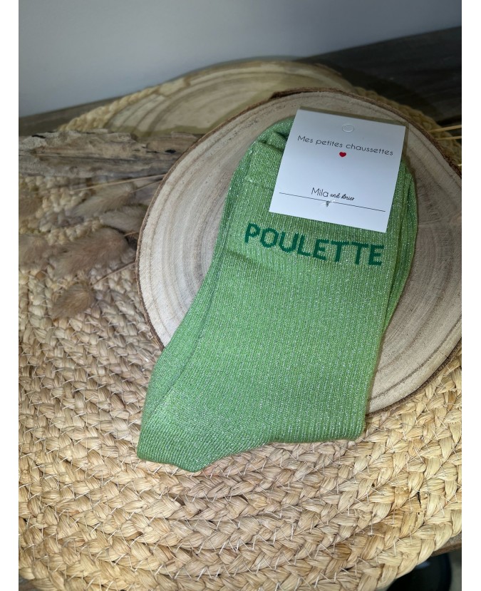 CHAUSSETTES POULETTE - VERT