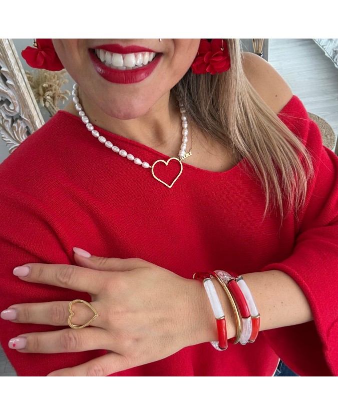 PULL CHRISTIAN - ROUGE