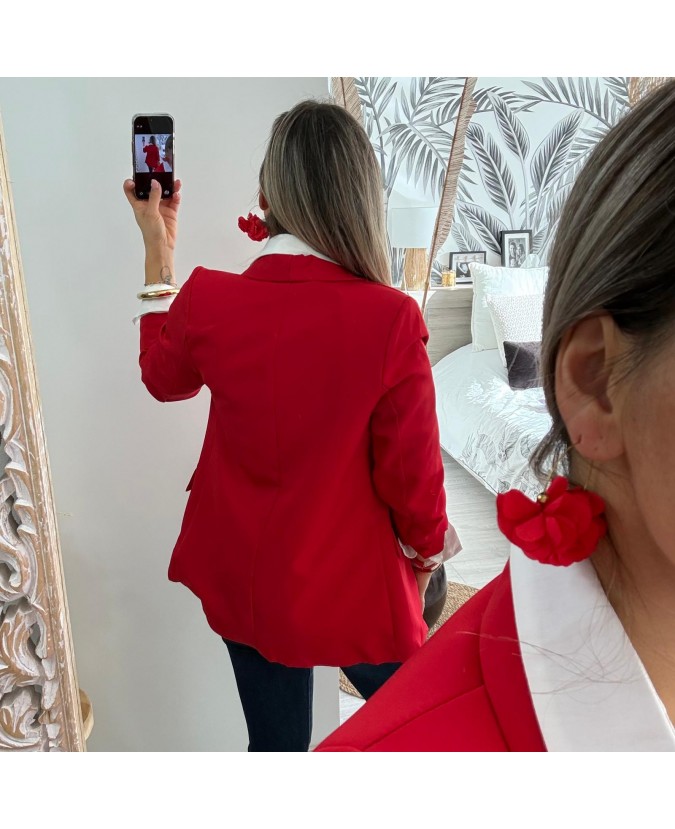 BLAZER AINARA - ROUGE