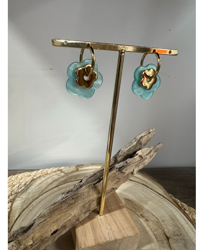 BOUCLES D'OREILLES ALEX - TURQUOISE