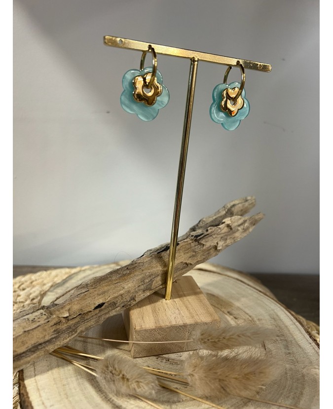 BOUCLES D'OREILLES ALEX - TURQUOISE
