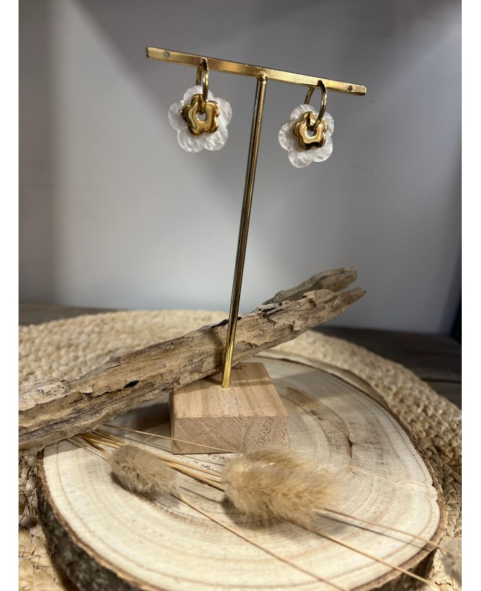 BOUCLES D'OREILLES ALEX - ÉCRU