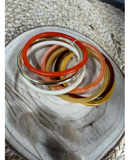 LOT DE JONCS SANA - ORANGE