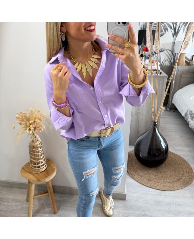 CHEMISE CASSIUS - LILAS