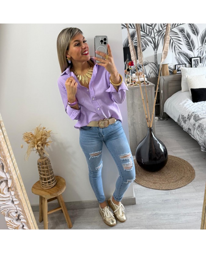 CHEMISE CASSIUS - LILAS