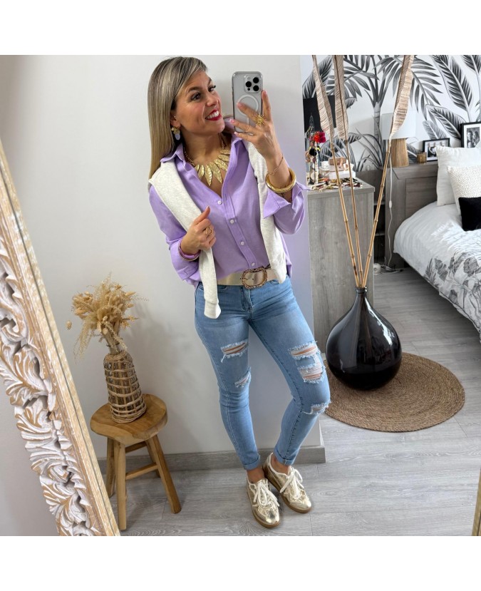 CHEMISE CASSIUS - LILAS