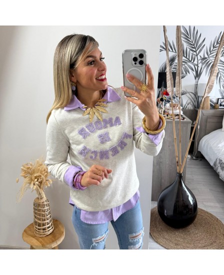 SWEAT EMMELINE - GRIS