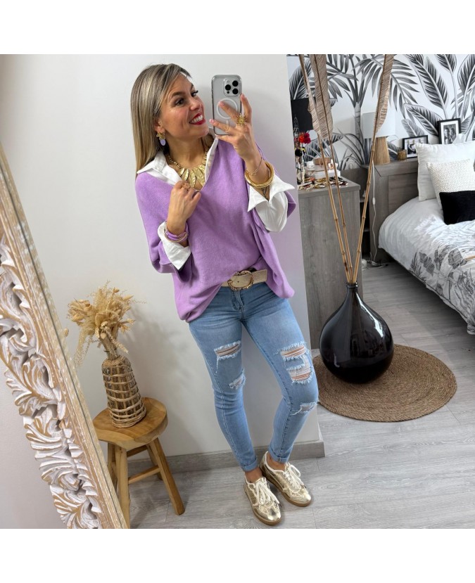 PULL CHRISTIAN - LILA