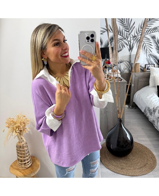 PULL CHRISTIAN - LILA