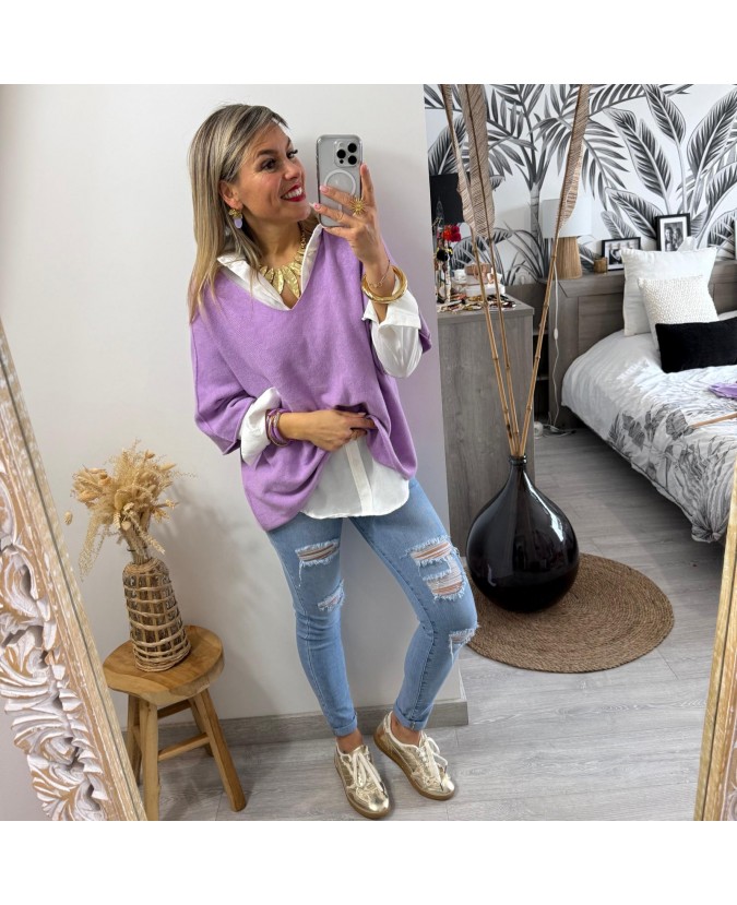 PULL CHRISTIAN - LILA