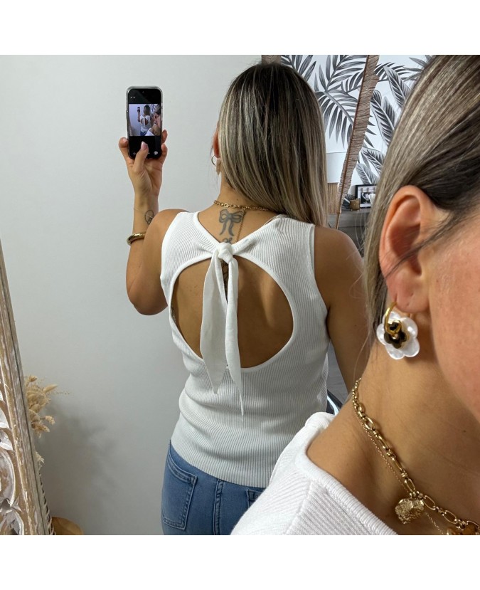 TOP NOMARA - BLANC