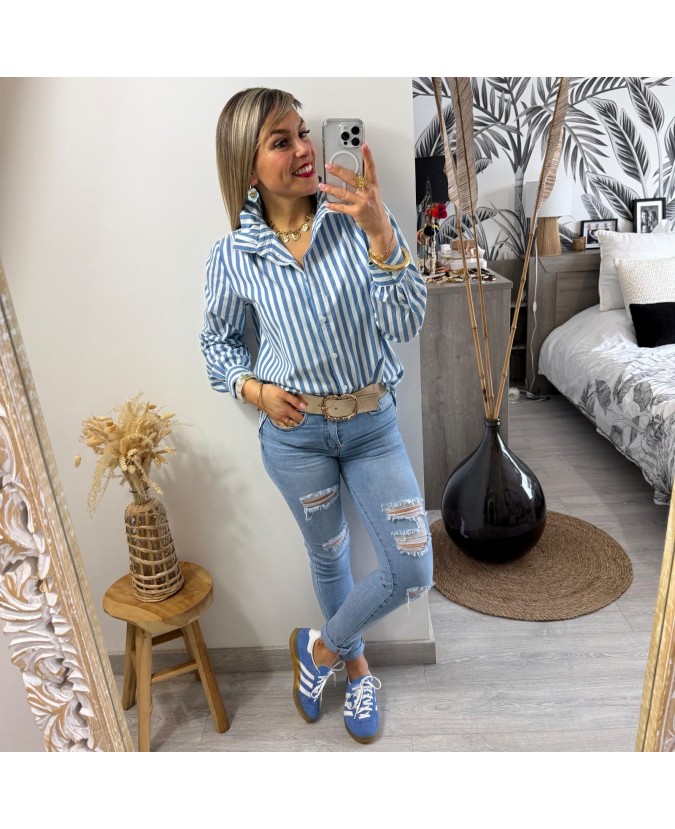 CHEMISE AIRELLE - BLEU