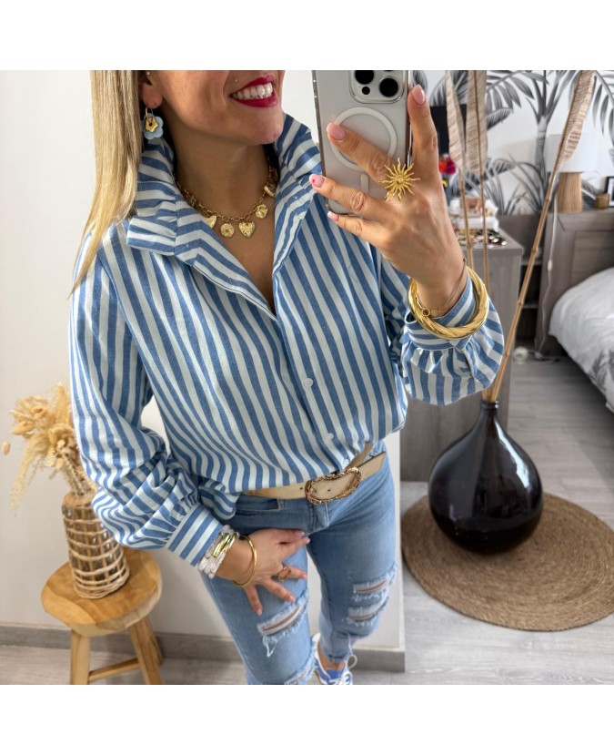 CHEMISE AIRELLE - BLEU