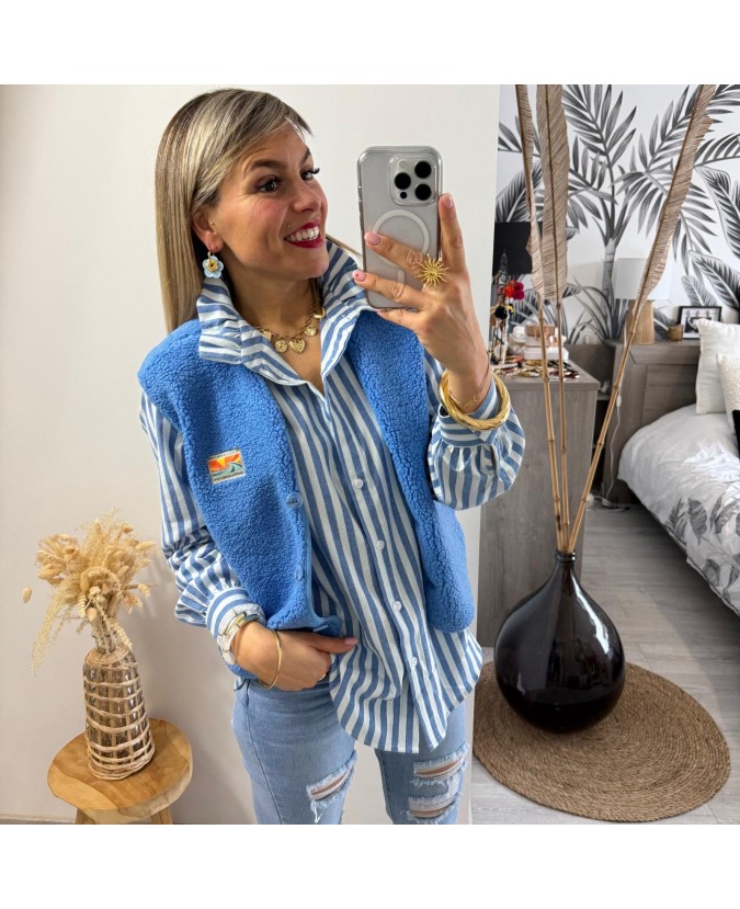 CHEMISE AIRELLE - BLEU