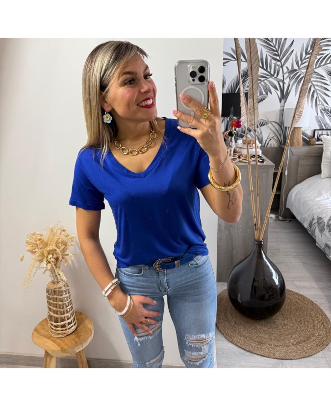 TEE SHIRT OMBELINE - BLEU