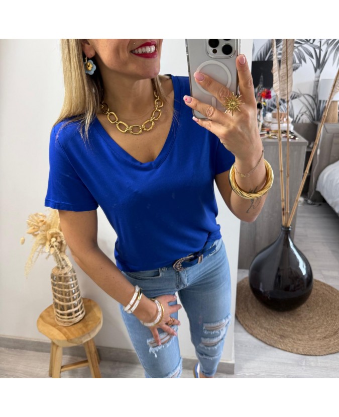 TEE SHIRT OMBELINE - BLEU