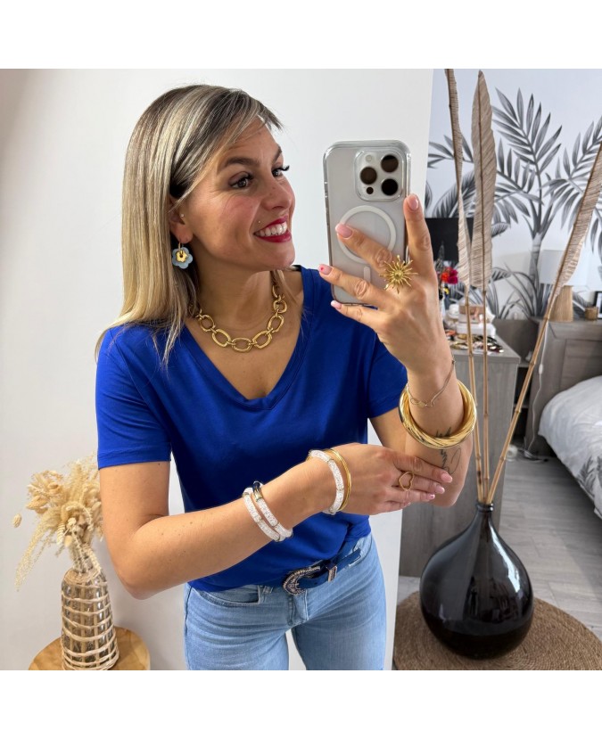 TEE SHIRT OMBELINE - BLEU