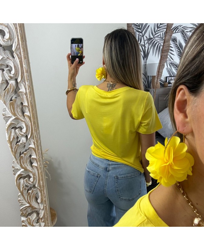 TEE SHIRT OMBELINE - JAUNE