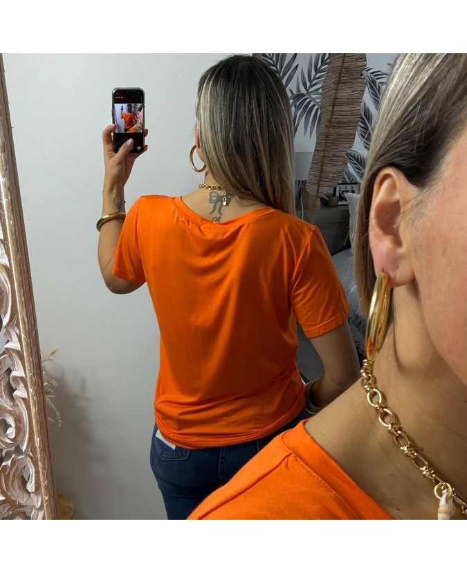 TEE SHIRT OMBELINE - ORANGE