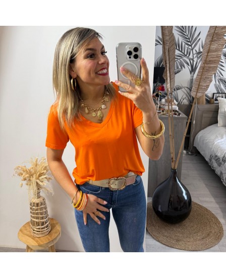 TEE SHIRT OMBELINE - ORANGE