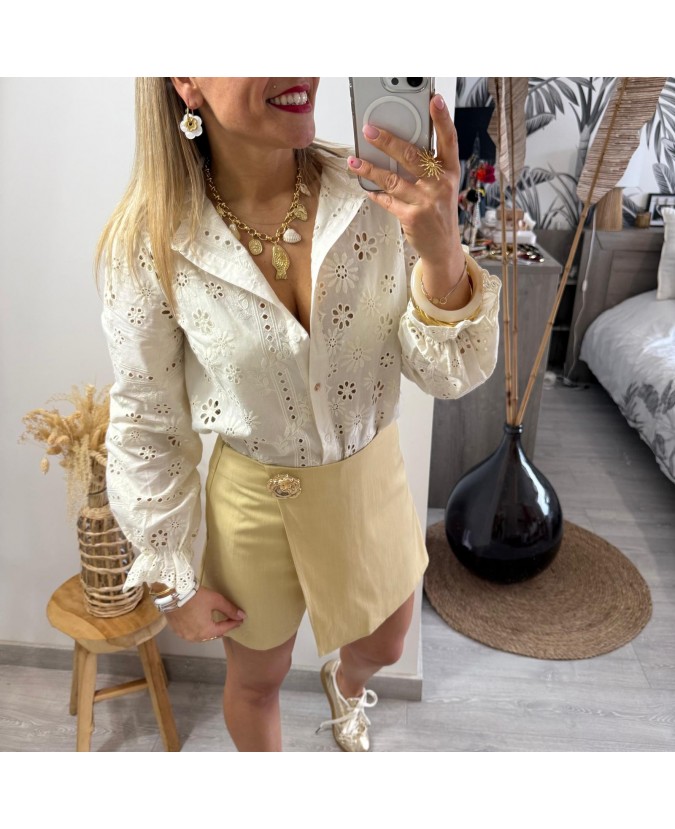 JUPE SHORT COLERI - JAUNE