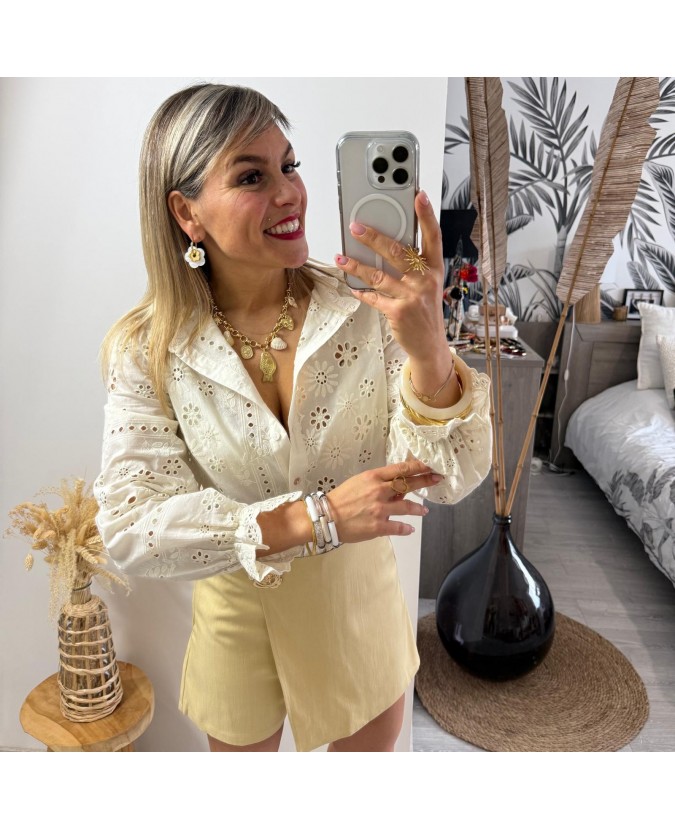 JUPE SHORT COLERI - JAUNE