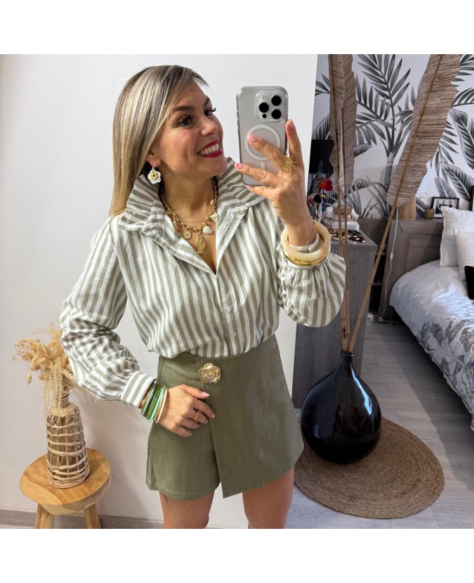 JUPE SHORT COLERI - KAKI