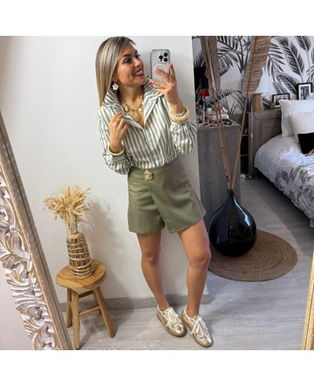 JUPE SHORT COLERI - KAKI