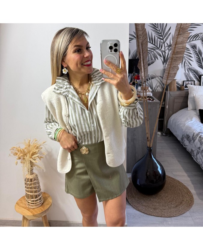 JUPE SHORT COLERI - KAKI