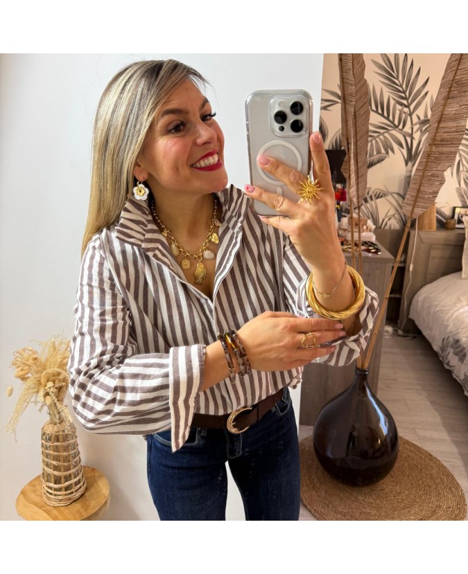 CHEMISE AIRELLE - MARRON