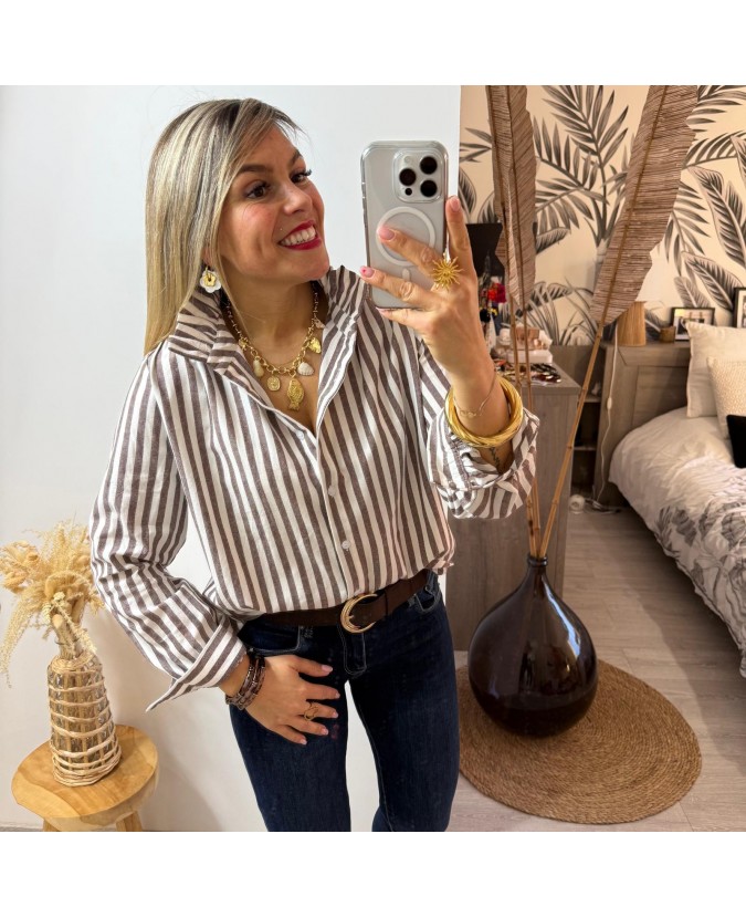 CHEMISE AIRELLE - MARRON