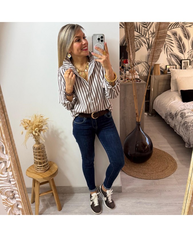 CHEMISE AIRELLE - MARRON