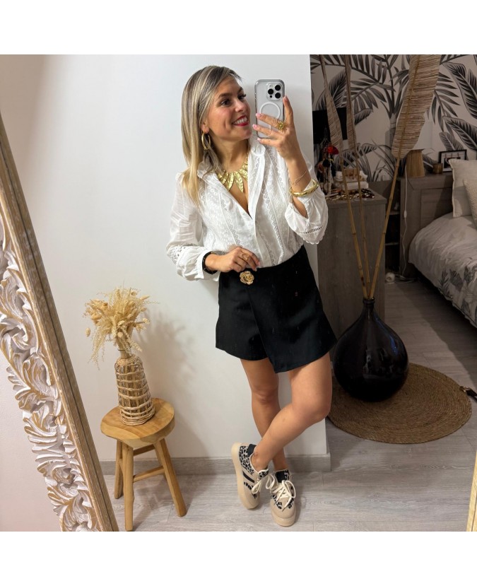 JUPE SHORT COLERI - NOIR