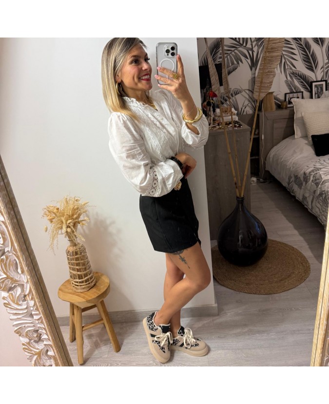 JUPE SHORT COLERI - NOIR