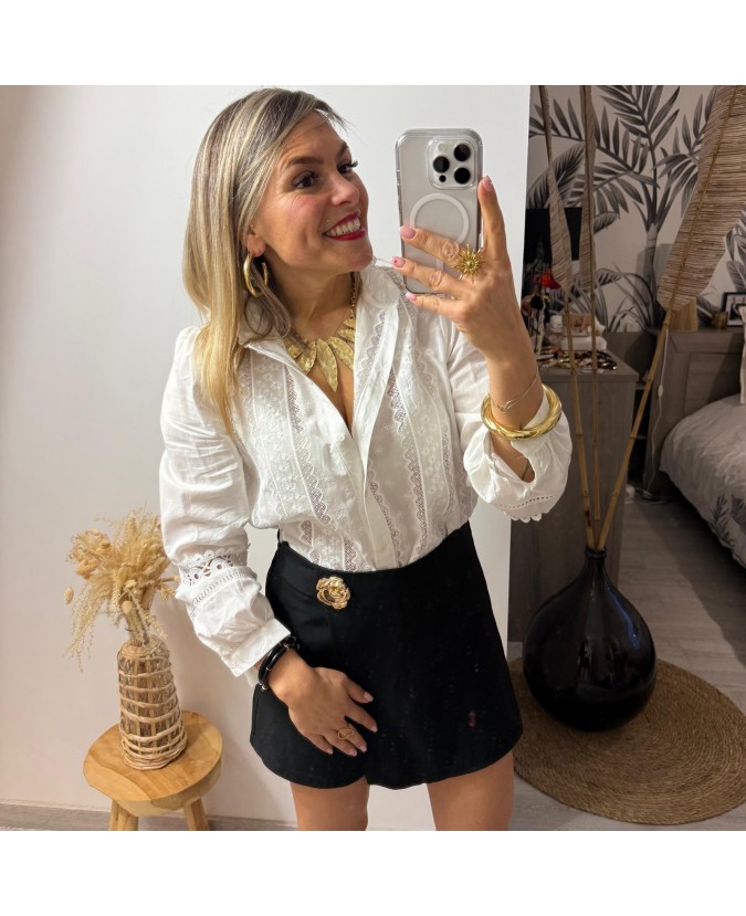 JUPE SHORT COLERI - NOIR