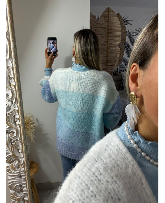 GILET VANNESSA - BLEU CIEL