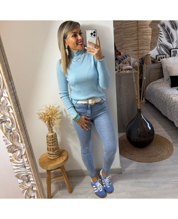 PULL JONEL - BLEU CIEL
