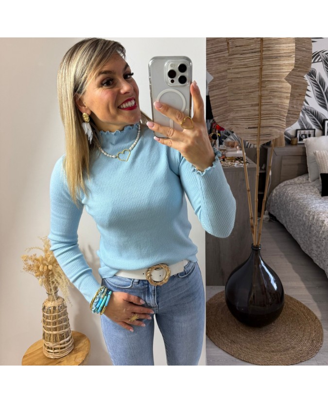PULL JONEL - BLEU CIEL