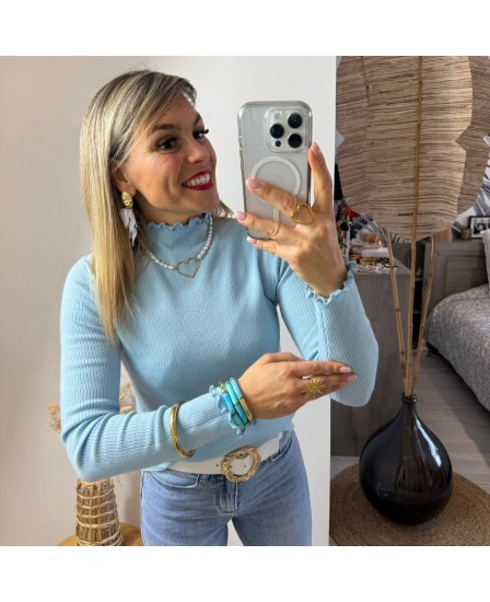 PULL JONEL - BLEU CIEL