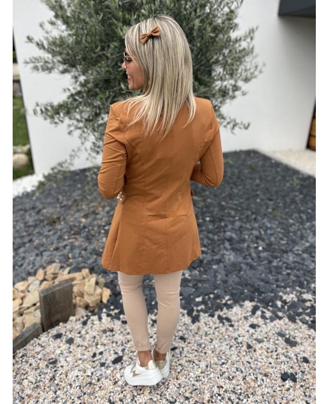 VESTE OFFICIER JODIE - CAMEL
