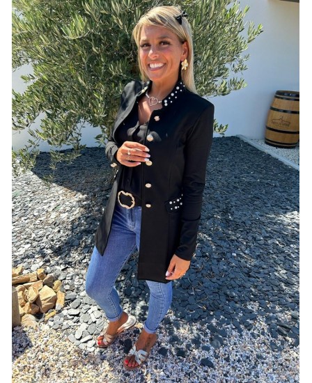 VESTE OFFICIER JODIE - NOIRE