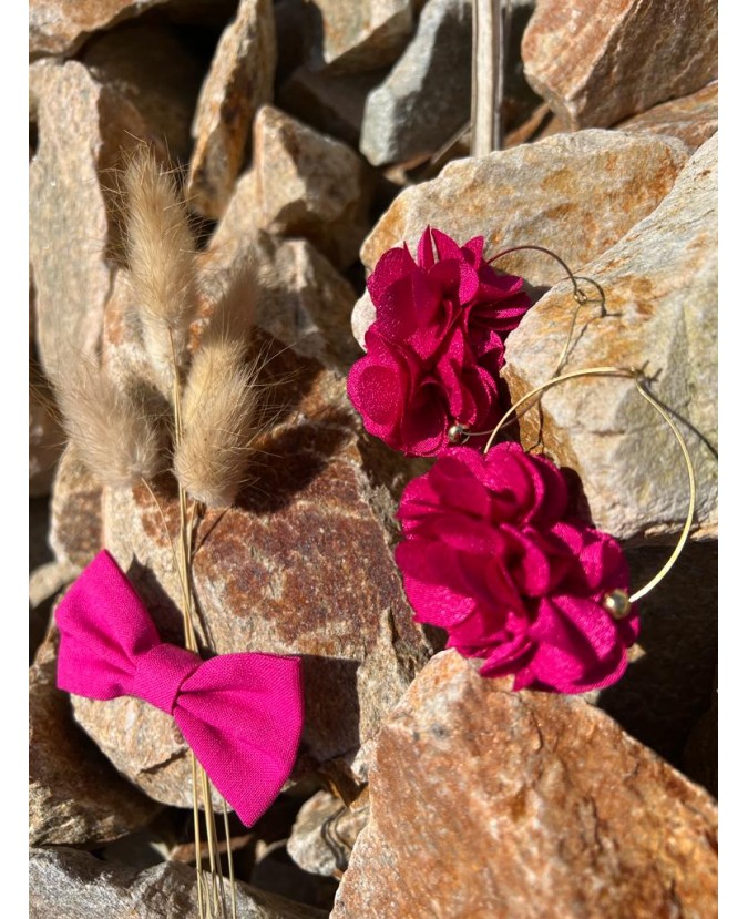 BOUCLES D'OREILLES ABBY - FUSHIA