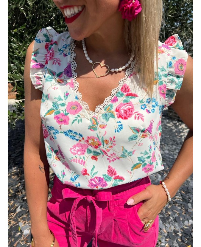 BOUCLES D'OREILLES ABBY - FUSHIA