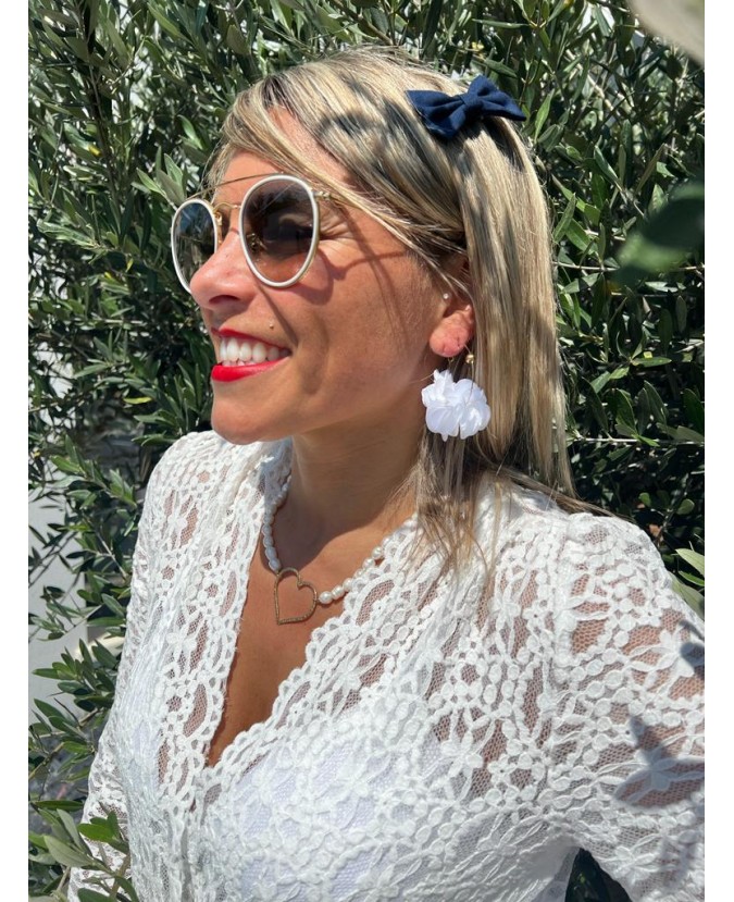 BOUCLES D'OREILLES ABBY - BLANC